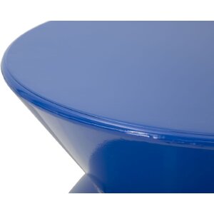 Стильный боковой стол ZAG синий, Ø37,5x45 см, металл