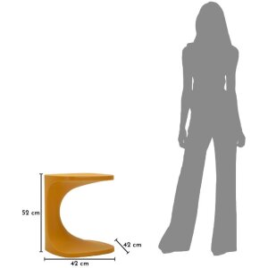 Бюфет Mauro Ferretti Ibiza Senf — арочный столик из пластика, 42x42x52 см