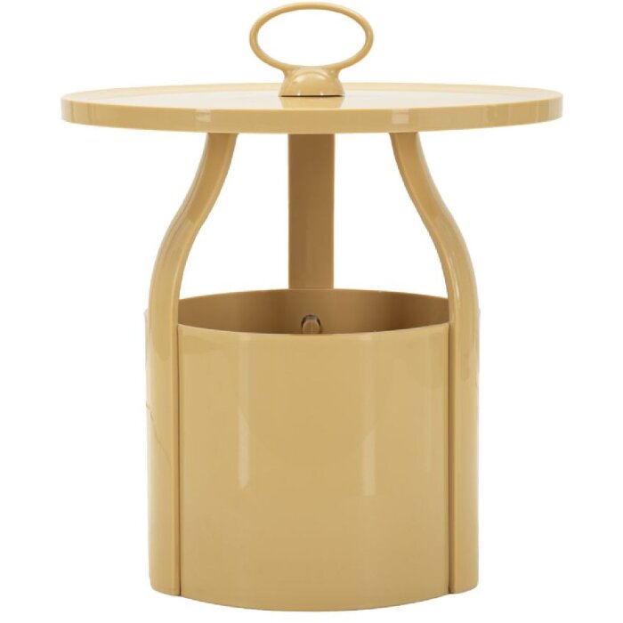 Прикроватный столик Mauro Ferretti Iris Кремовый Ø44x43 см