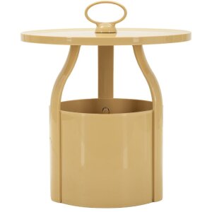 Прикроватный столик Mauro Ferretti Iris Кремовый Ø44x43 см