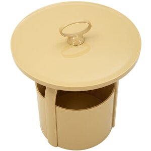 Прикроватный столик Mauro Ferretti Iris Кремовый Ø44x43 см