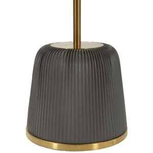 Столик для кресла Mauro Ferretti Egle серый/золотой Ø40x55 см