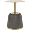 Столик для кресла Mauro Ferretti Egle серый/золотой Ø40x55 см