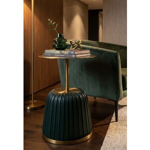 Буфетный столик Mauro Ferretti Egle зеленый/золотой Ø40x55 см