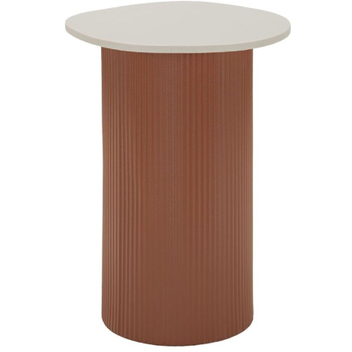 Журнальный столик Mauro Ferretti Frankfurt Marble, красный/белый, 35x37x53 см