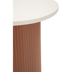 Журнальный столик Mauro Ferretti Frankfurt Marble, красный/белый, 35x37x53 см