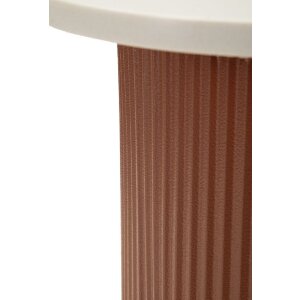 Журнальный столик Mauro Ferretti Frankfurt Marble, красный/белый, 35x37x53 см