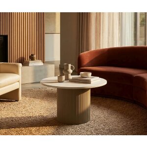 Столик боковой Mauro Ferretti Frankfurt Marble, серый/белый