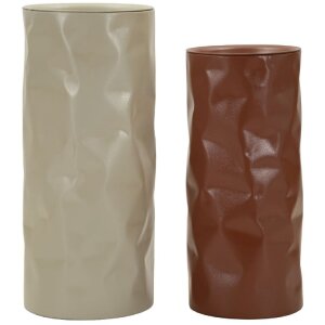 Набор прикроватных столиков Mauro Ferretti Norimberga, металл, красный и белый