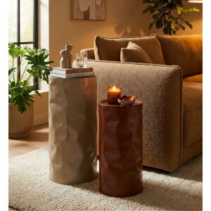 Набор прикроватных столиков Mauro Ferretti Norimberga, металл, красный и белый