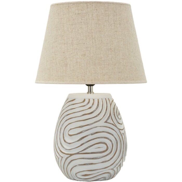 Настольная лампа Mauro Ferretti Oblix Ø35x55 см, полиуретан, железо, ткань