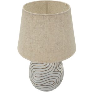 Настольная лампа Mauro Ferretti Oblix Ø35x55 см, полиуретан, железо, ткань