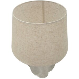 Настольная лампа Mauro Ferretti Ester Ø40x63 см, ивory, полиэфир, железо, ткань