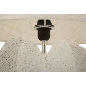 Настольная лампа Mauro Ferretti Ester Ø40x63 см, ивory, полиэфир, железо, ткань