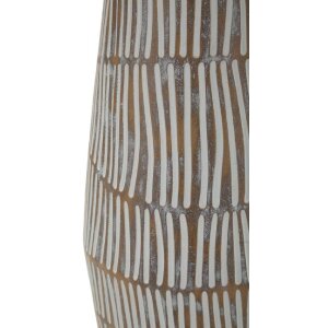 Настольная лампа Mauro Ferretti Hanoi, Ø 35x69,5 см, полирезин, металл, ткань