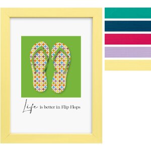 Фоторамка Goldbuch Lunaro — деревянная с плоским профилем, 3 размера, стекло