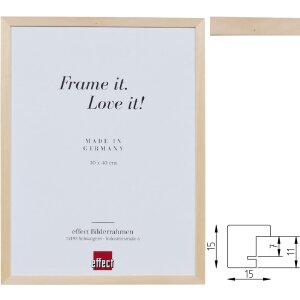 Фоторамка Effect из лindenового дерева, профиль 1,5 см, натуральный