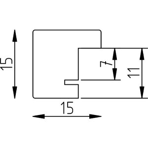 Фоторамка Effect из лindenового дерева, профиль 1,5 см, натуральный