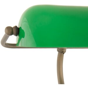 Офисная настольная лампа из зеленого стекла Ø...