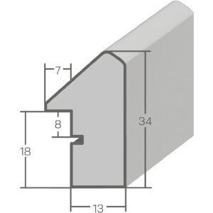Фоторамка MendeFrames H790 Strandhaus 60x80 см серая с обычным стеклом