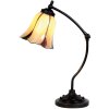 Настольная лампа LumiLamp 5LL-5130 Tiffany Ø 15x46 см Настольная лампа из бежевого стекла
