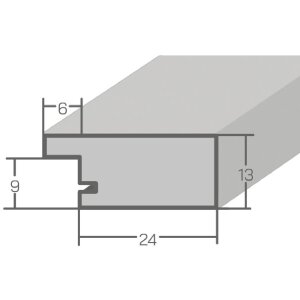 Фоторамка MendeFrames H720 в стиле ландхаус 30x45 см серая с антирефлексным стеклом