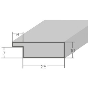 Фоторамка MendeFrames H710, стилистика шabby-чик, 30x90 см, кремовый, нормальное стекло