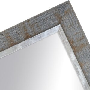 Зеркальная рамка H670 Industrial — винтажный стиль, таупе и серый, массивная древесина