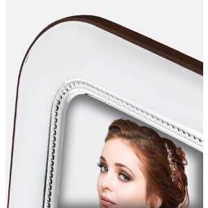 Фоторамка ZEP Monreale с подставкой, серебристая, 10x15/13x18/15x20 см