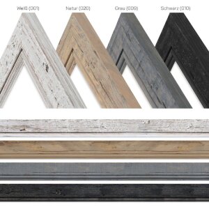 Фоторамка MendeFrames H660 Shabby-Chic 70x70 см серая с искусственным стеклом