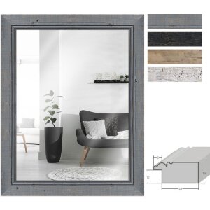 Настенное зеркало MendeFrames H660 в стиле шебби-шик, 4 цвета, 20x20–70x100 см