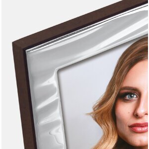 Фоторамка ZEP Grosseto с серебряной отделкой, деревянной...