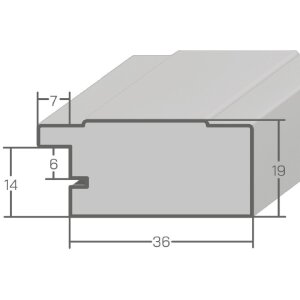Фоторамка MendeFrames H630 шебби-шик 50x75 см с прозрачным стеклом