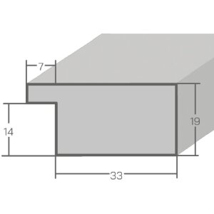 Фоторамка MendeFrames H610 винтажный стиль серая 50x70 см стекло