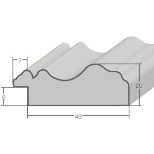 Фоторамка MendeFrames H550 антик-черная 30x45 см с музеальным стеклом