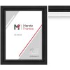 MendeFrames H540 Modern Massivholz Bilderrahmen weiß/schwarz 20x20-70x100 cm