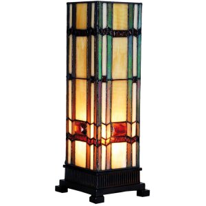 Цветной торшер Tiffany из стекла 12,5x35 см
