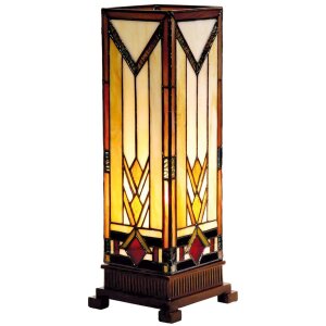 LumiLamp 5LL-9331 Настольная лампа Тиффани 12x12x35 см...