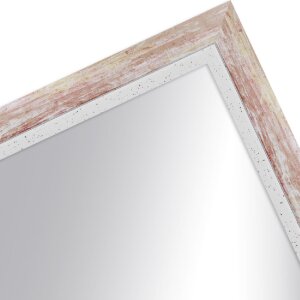 Спиральное настенное зеркало MendeFrames H490, красное, 30x60 см