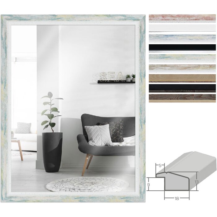 Настенное зеркало MendeFrames H490 – современный стиль в многоцветных вариантах