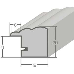 MendeFrames H410 Фоторамка кантри вишня 24x30 см, музейное стекло