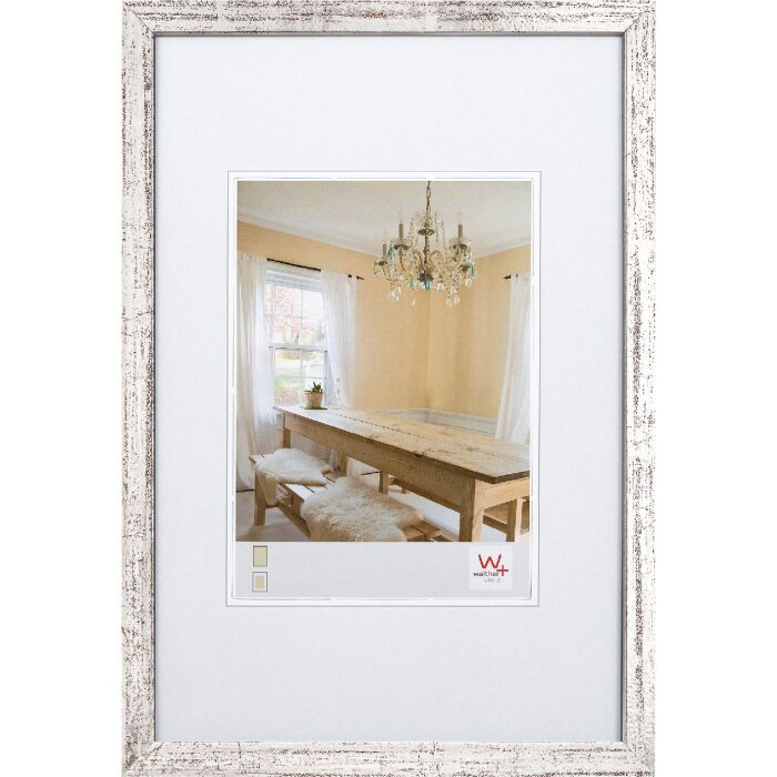 Walther Holzrahmen PEPPERS 13x18 cm silber Blockprofil Klarglas MDF-Rückwand