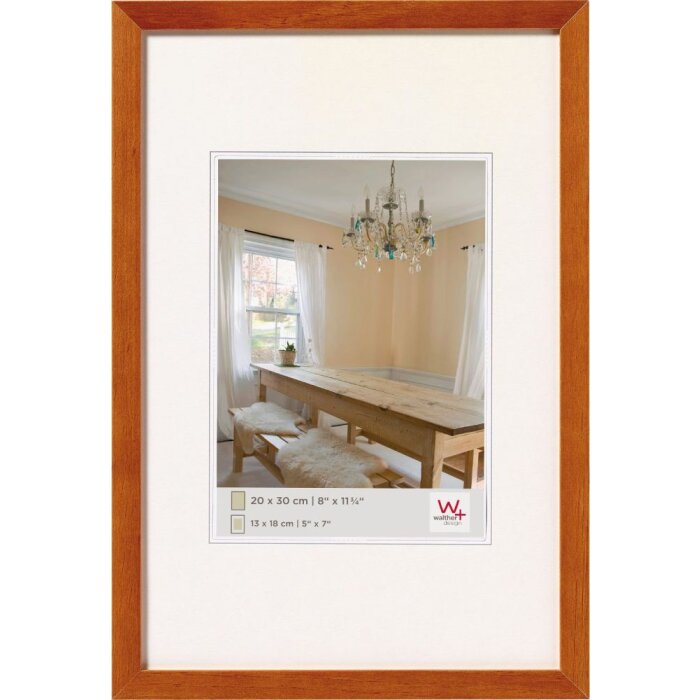 Walther Holz-Rahmen PEPPERS 30x40 cm Buche Klarglas MDF-Rückwand