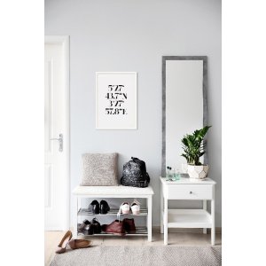 Walther Holzrahmen PEPPERS 40x50 cm silber Blockprofil Klarglas MDF-Rückwand