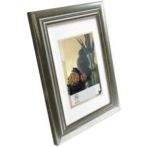 Деревянная рамка Henzo Artos 15x20 см серебро элегантный дизайн формат портрет стоя
