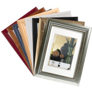 Деревянная рамка Henzo Artos 15x20 см серебро элегантный дизайн формат портрет стоя