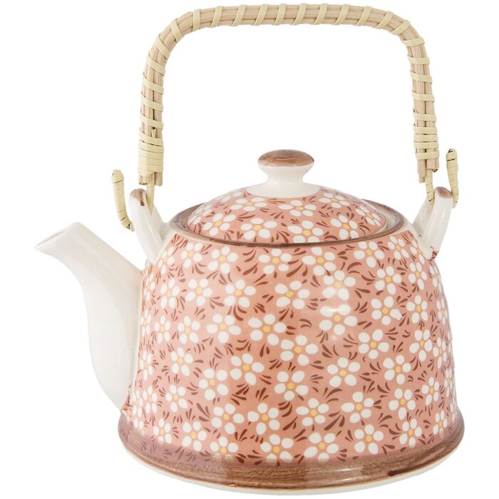 Заварочный чайник Ø 14x14 см керамический розовый