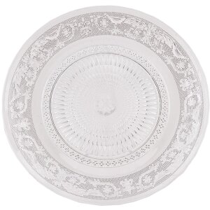 Clayre & Eef 6GL0223 Стеклянная тарелка 23 см