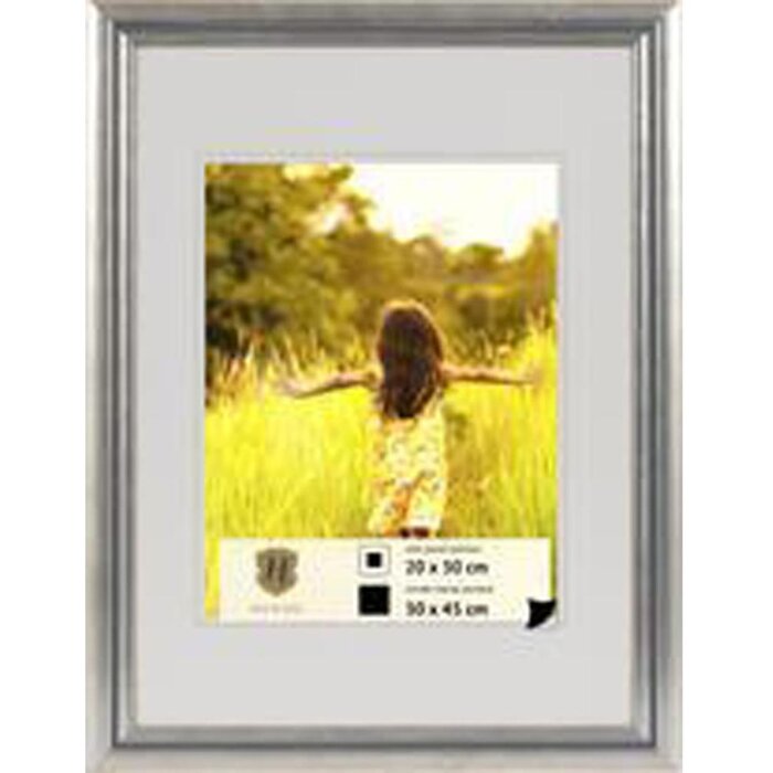 Деревянная рамка Henzo Artos 30x45 см серебряная фоторамка изогнутая лепнина