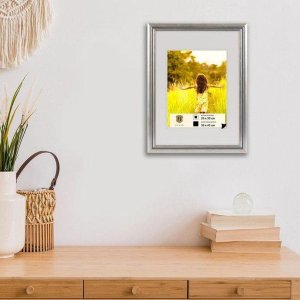 Деревянная рамка Henzo Artos 30x45 см серебряная фоторамка изогнутая лепнина